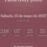 Cuenta regresiva · estilo Floral